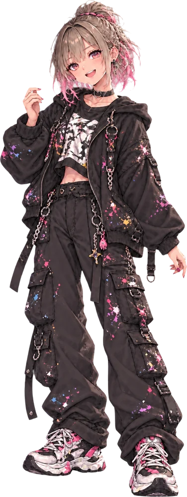 Full-length illustration of Yuna (a fictional character)
